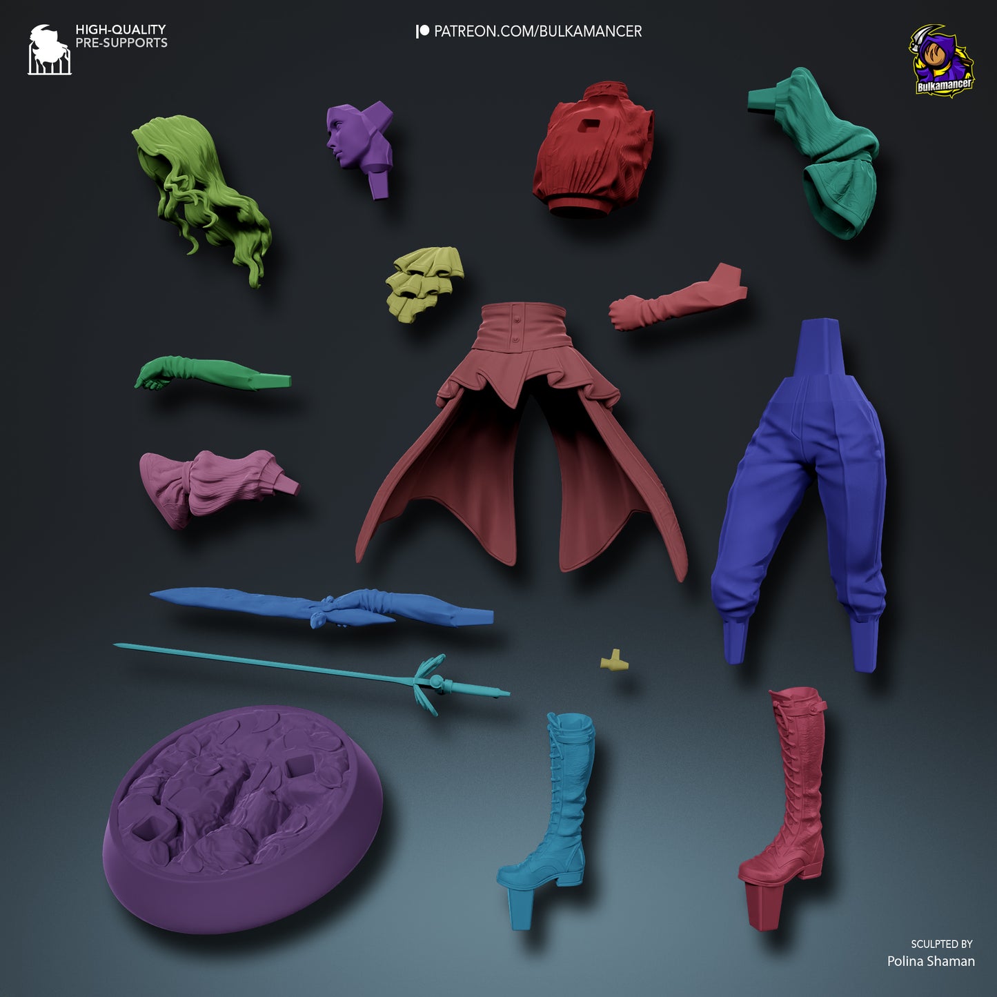 Maelle | 8.5-Inch Resin Model Kit | DIY Expedition 33 Act 3 Survivor