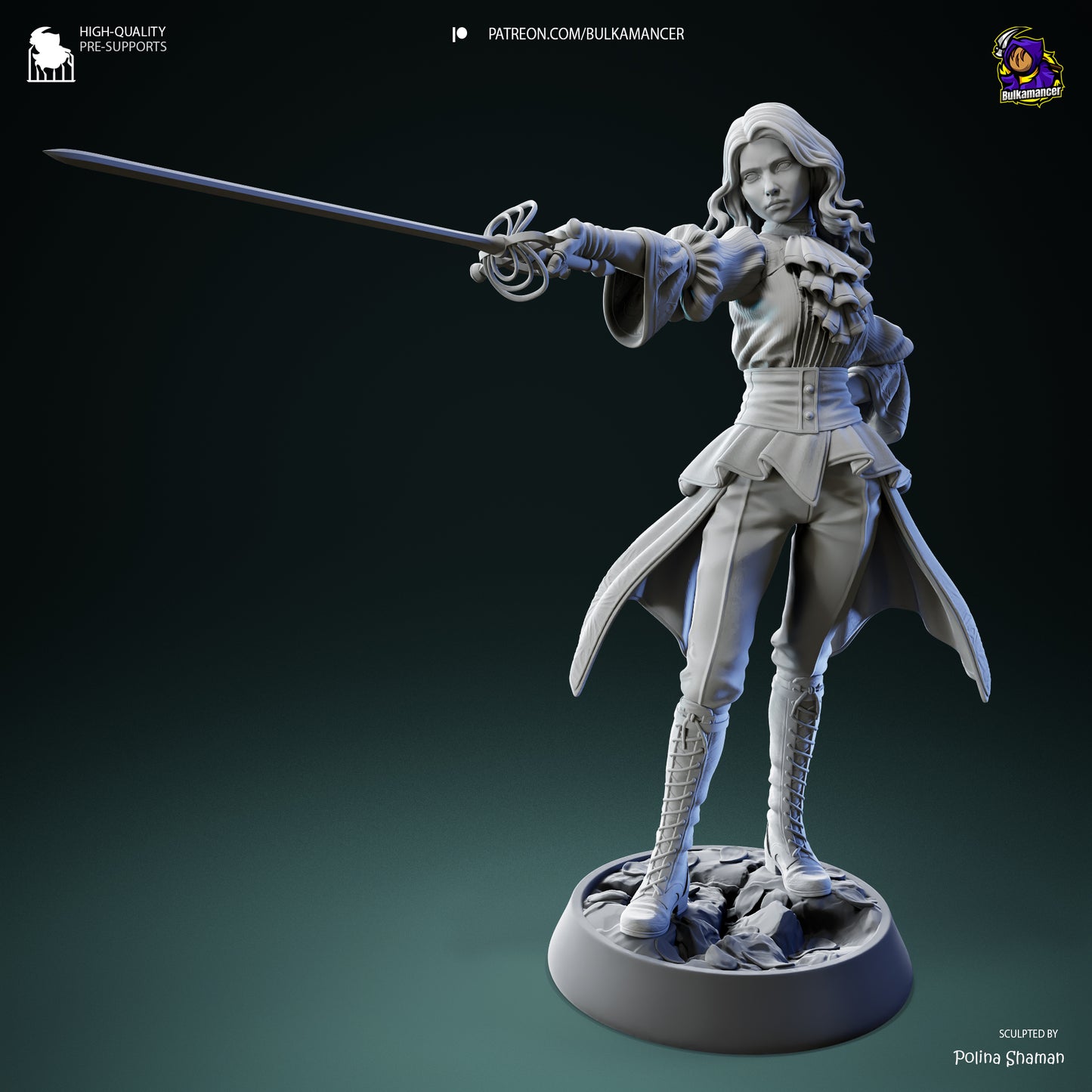 Maelle | 8.5-Inch Resin Model Kit | DIY Expedition 33 Act 3 Survivor