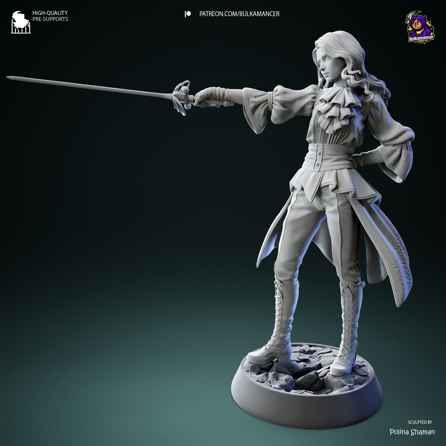 Maelle | 8.5-Inch Resin Model Kit | DIY Expedition 33 Act 3 Survivor