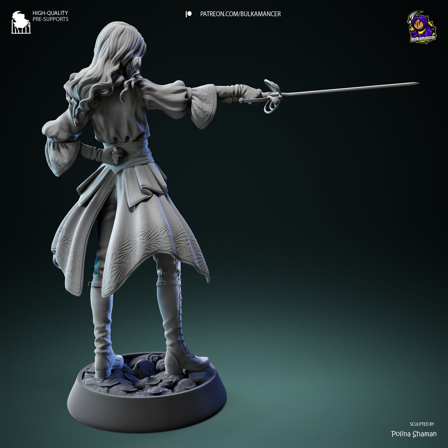 Maelle | 8.5-Inch Resin Model Kit | DIY Expedition 33 Act 3 Survivor