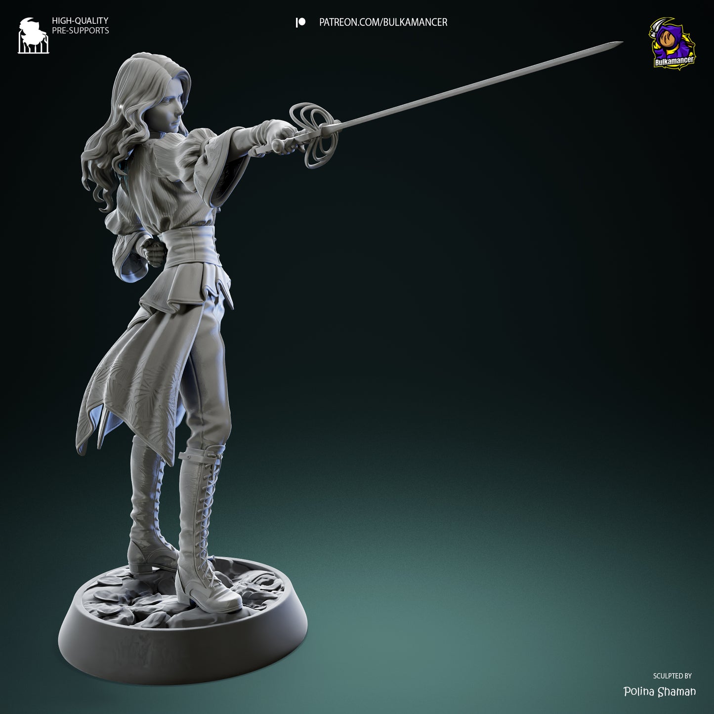 Maelle | 8.5-Inch Resin Model Kit | DIY Expedition 33 Act 3 Survivor