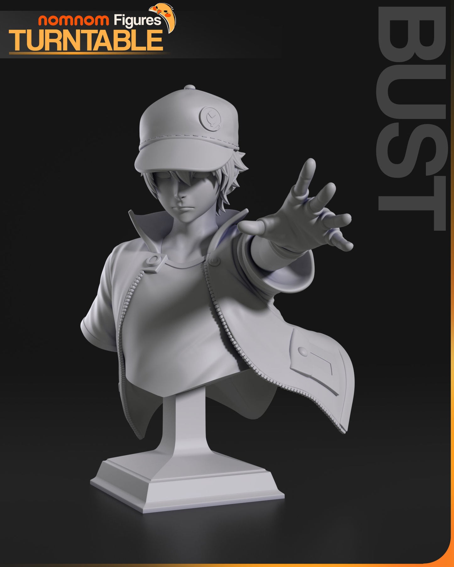 Red | Resin Model or Bust Kit | DIY Pokemon Champion Trainer