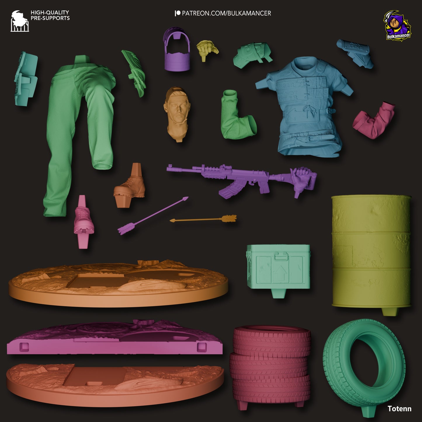 Survivor | 9.5-Inch Resin Model Kit | DIY Rust Post-Apocalyptic Scavenger
