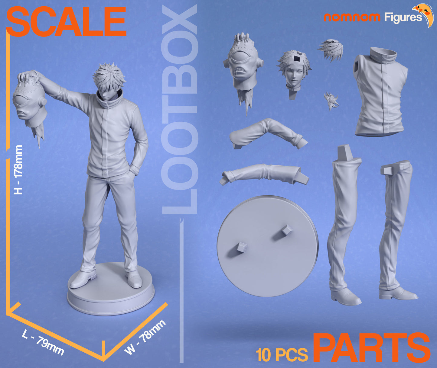 Satoru Gojo | 7-Inch Resin Model Kit | DIY Jujutsu Kaisen Strongest Sorcerer