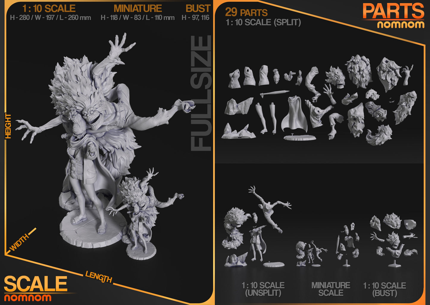 Seiko and Granny Turbo | Resin Model or Bust Kit | DIY DanDaDan Duo