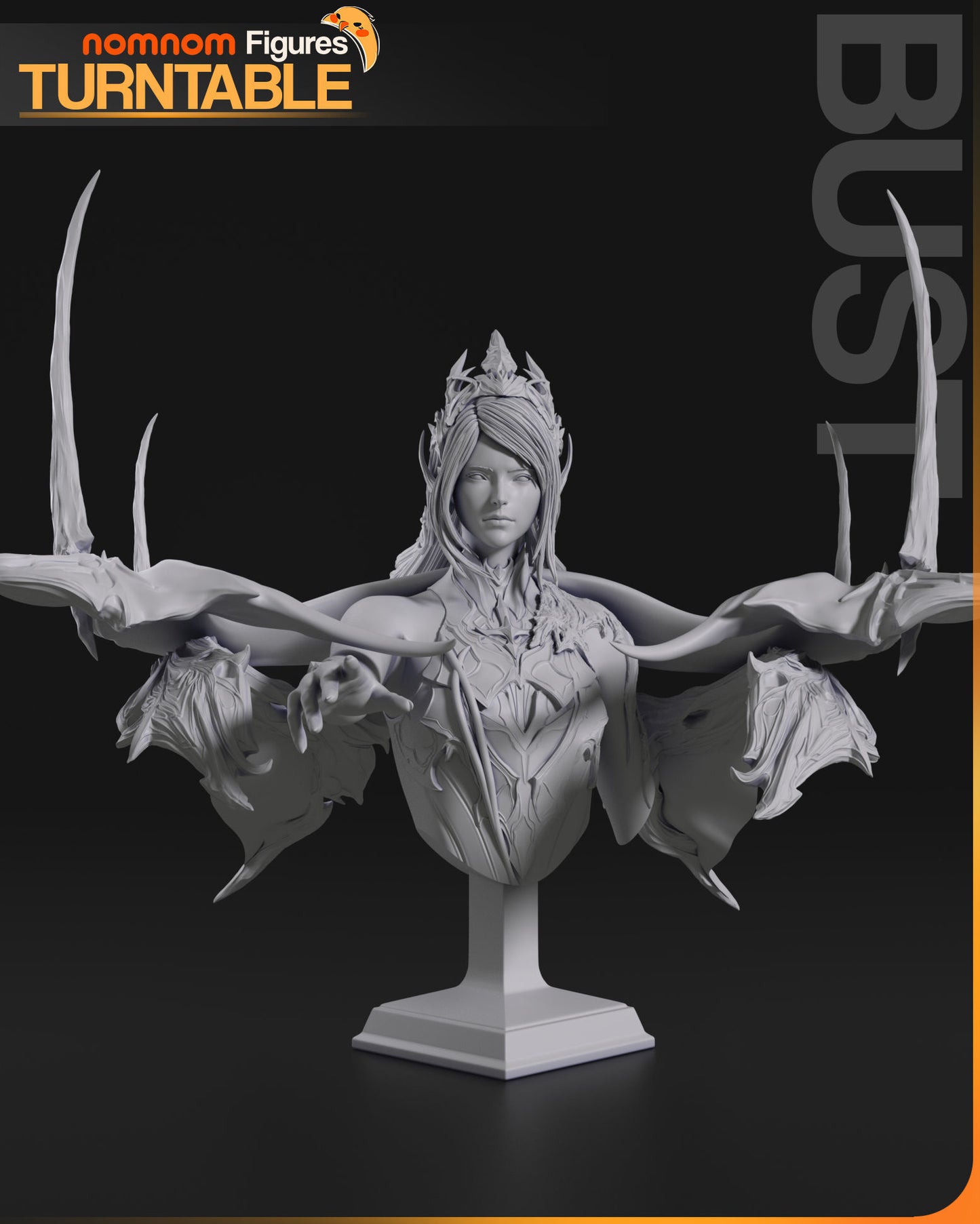 Shiva | Resin Model or Bust Kit | DIY Final Fantasy XVI Ice Elemental