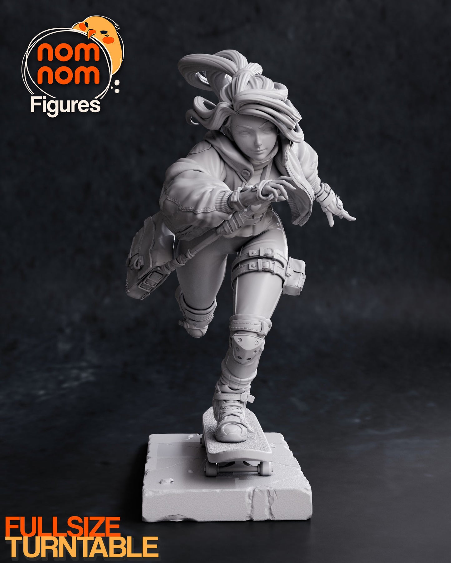 Slink the Skatergirl | 6-Inch Resin Model Kit | DIY Urban Sports Skate Scene