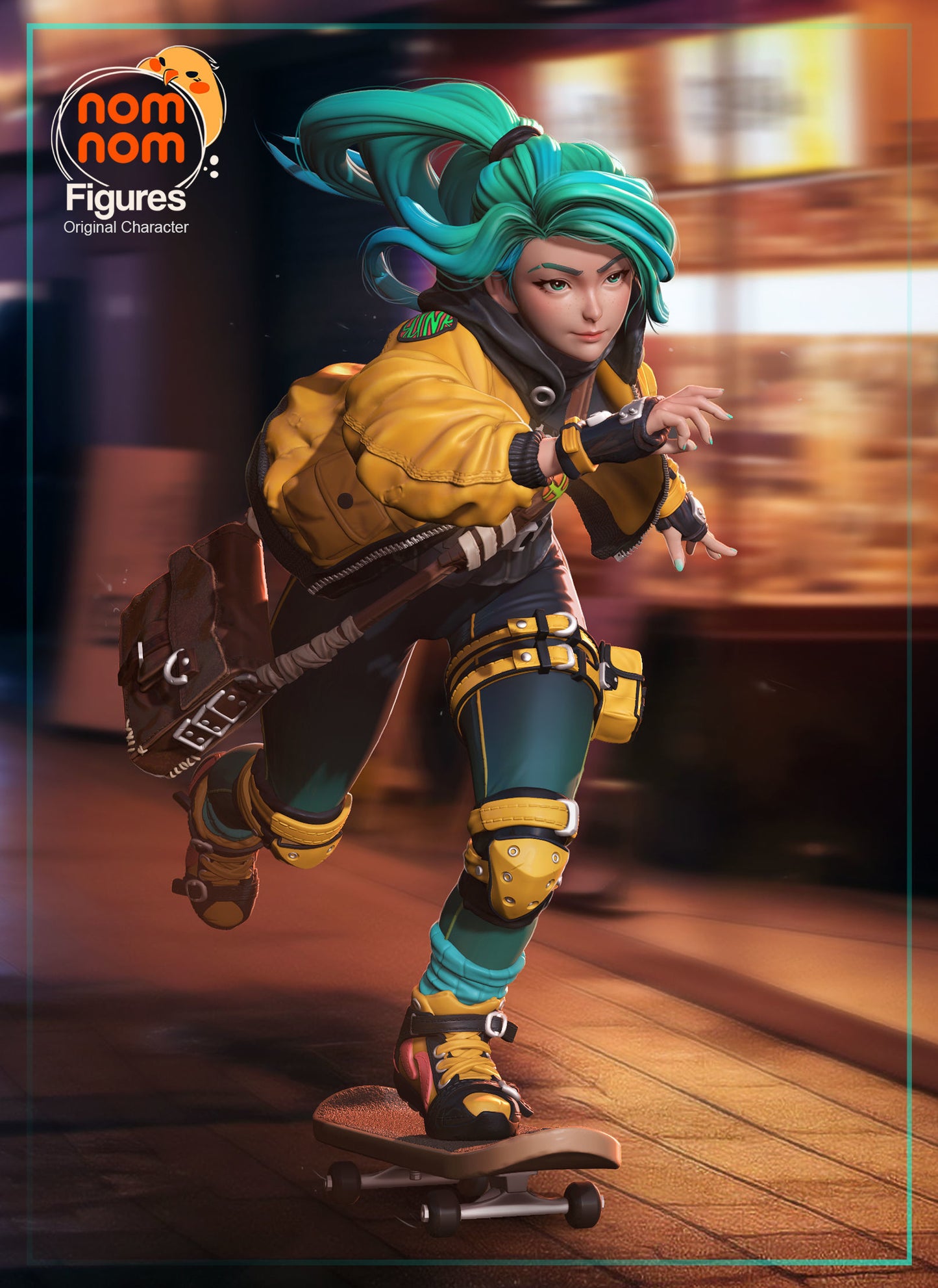 Slink the Skatergirl | 6-Inch Resin Model Kit | DIY Urban Sports Skate Scene