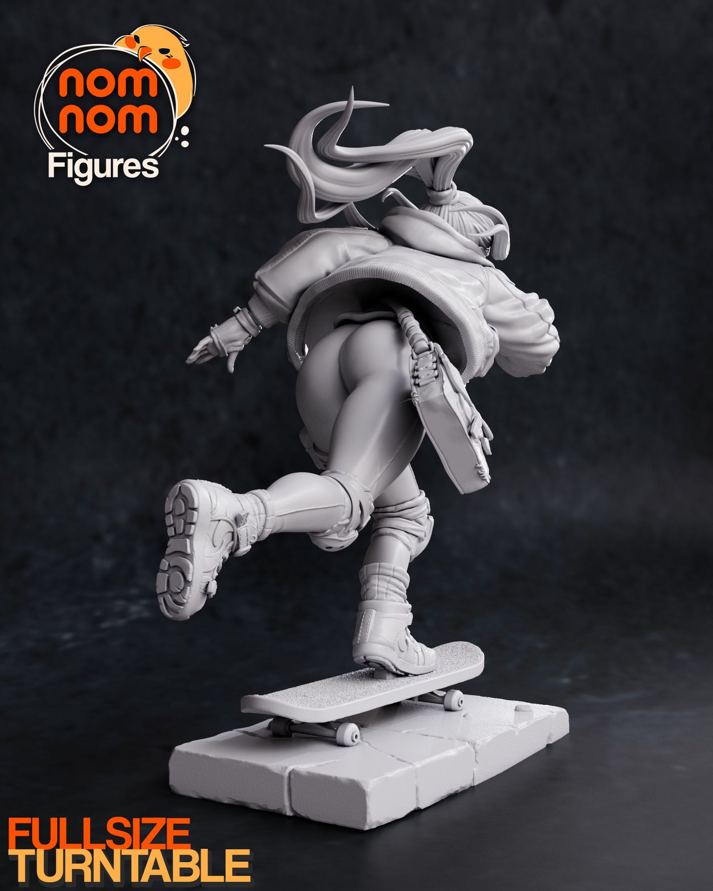 Slink the Skatergirl | 6-Inch Resin Model Kit | DIY Urban Sports Skate Scene