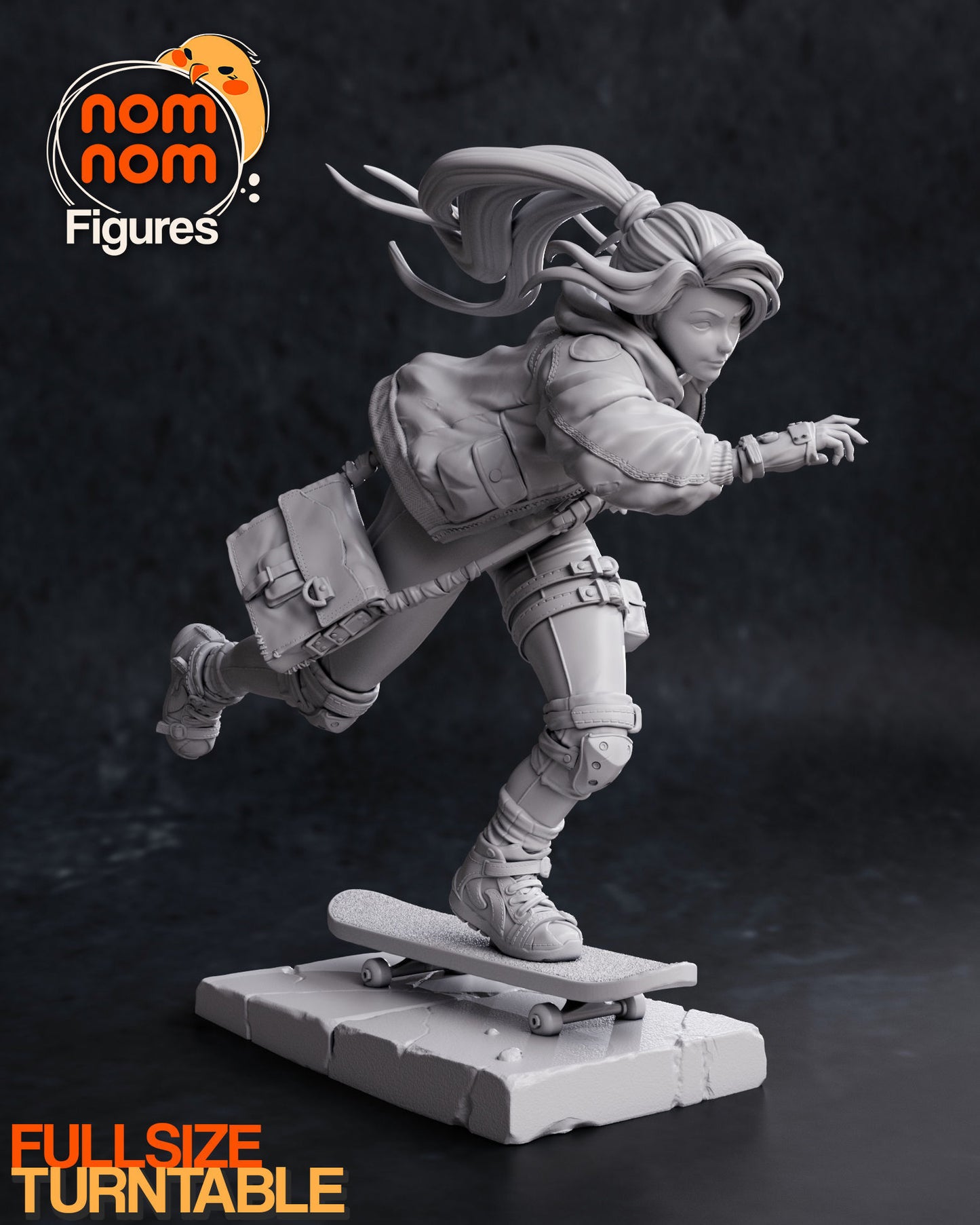 Slink the Skatergirl | 6-Inch Resin Model Kit | DIY Urban Sports Skate Scene