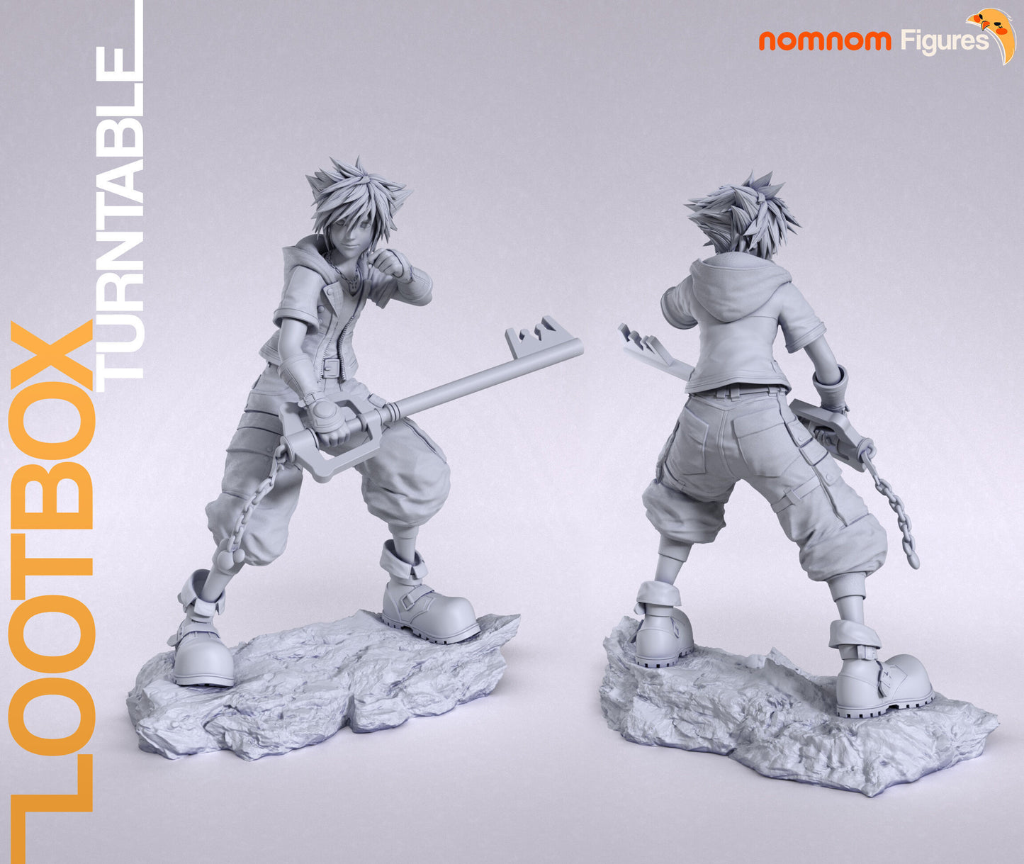 Sora | 6.5" Resin Model Kit | DIY Kingdom Hearts 3 Keyblade Master