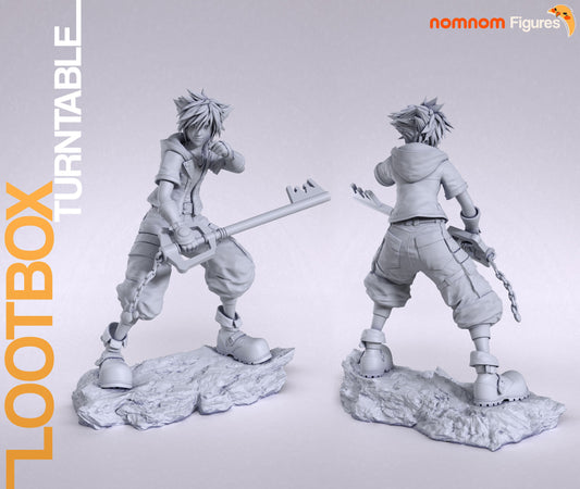 Sora | 6.5" Resin Model Kit | DIY Kingdom Hearts 3 Keyblade Master