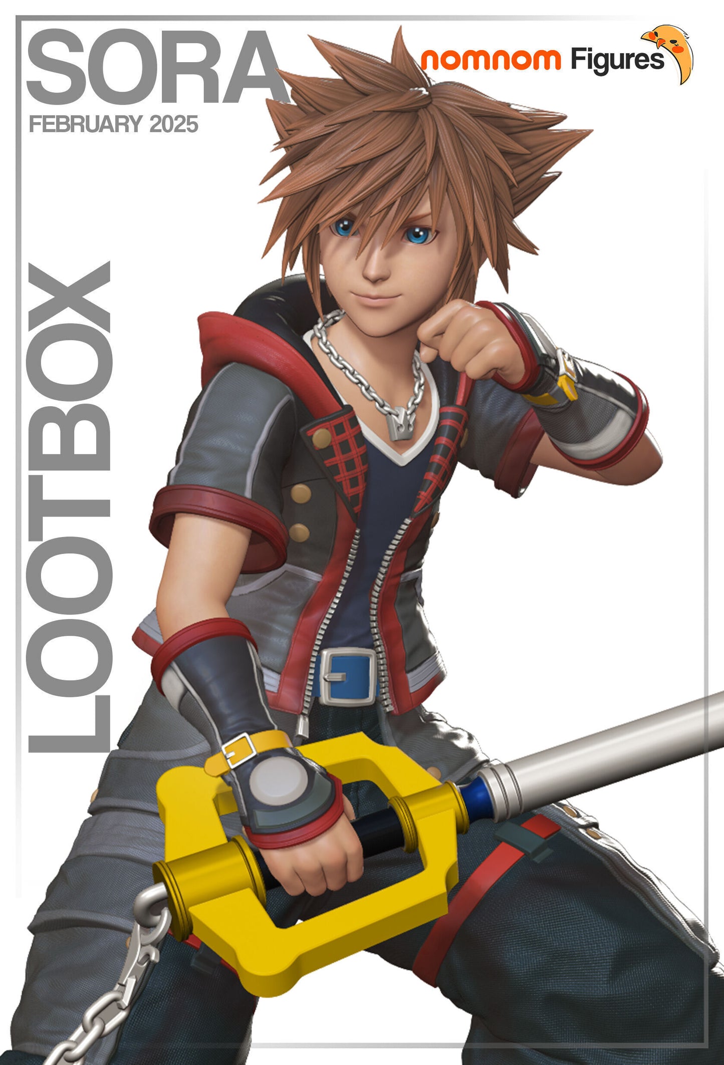 Sora | 6.5" Resin Model Kit | DIY Kingdom Hearts 3 Keyblade Master