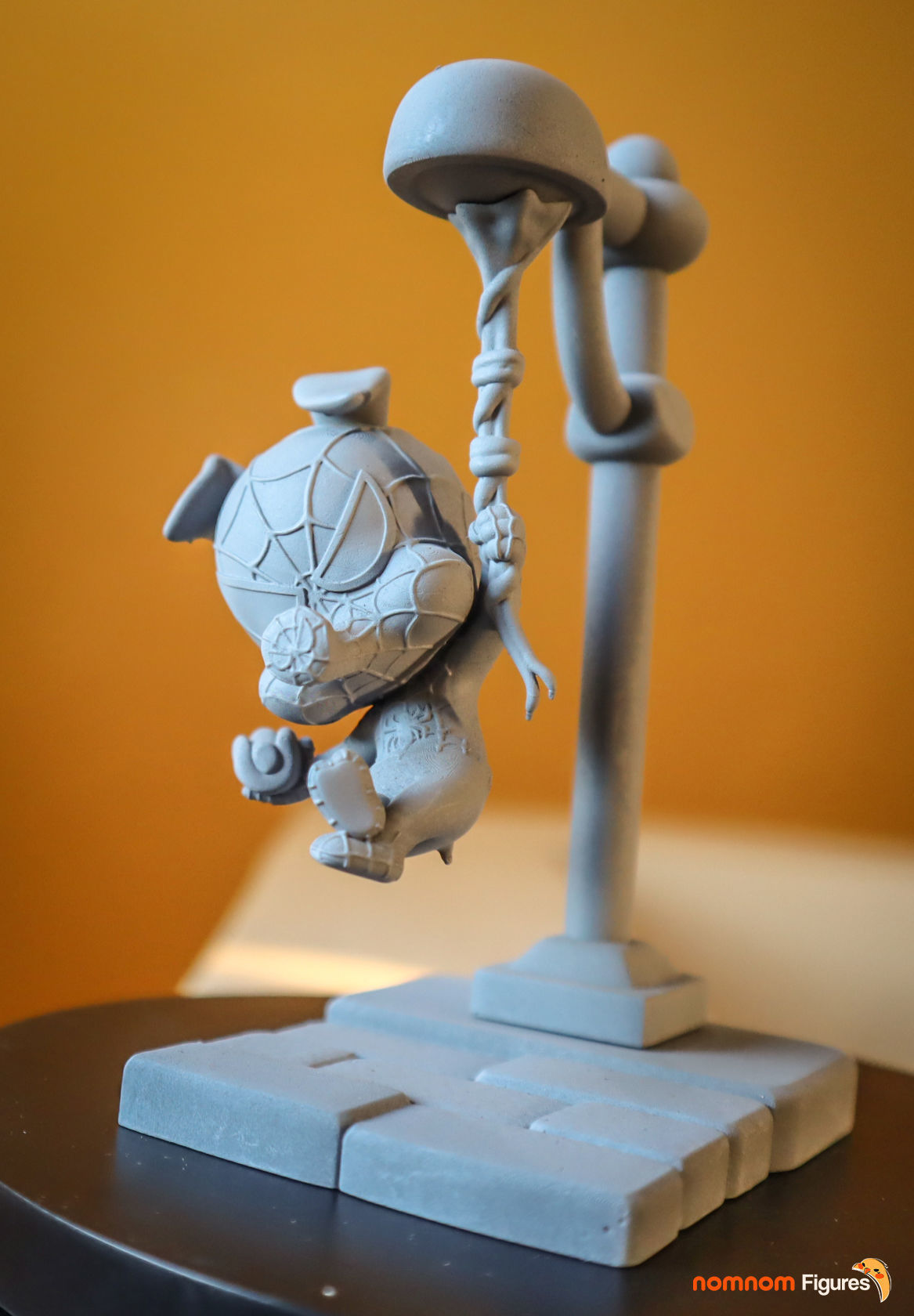 Chibi Spider-Ham | 4-Inch Unpainted Resin Model Kit | DIY Spider-Verse Peter Porker