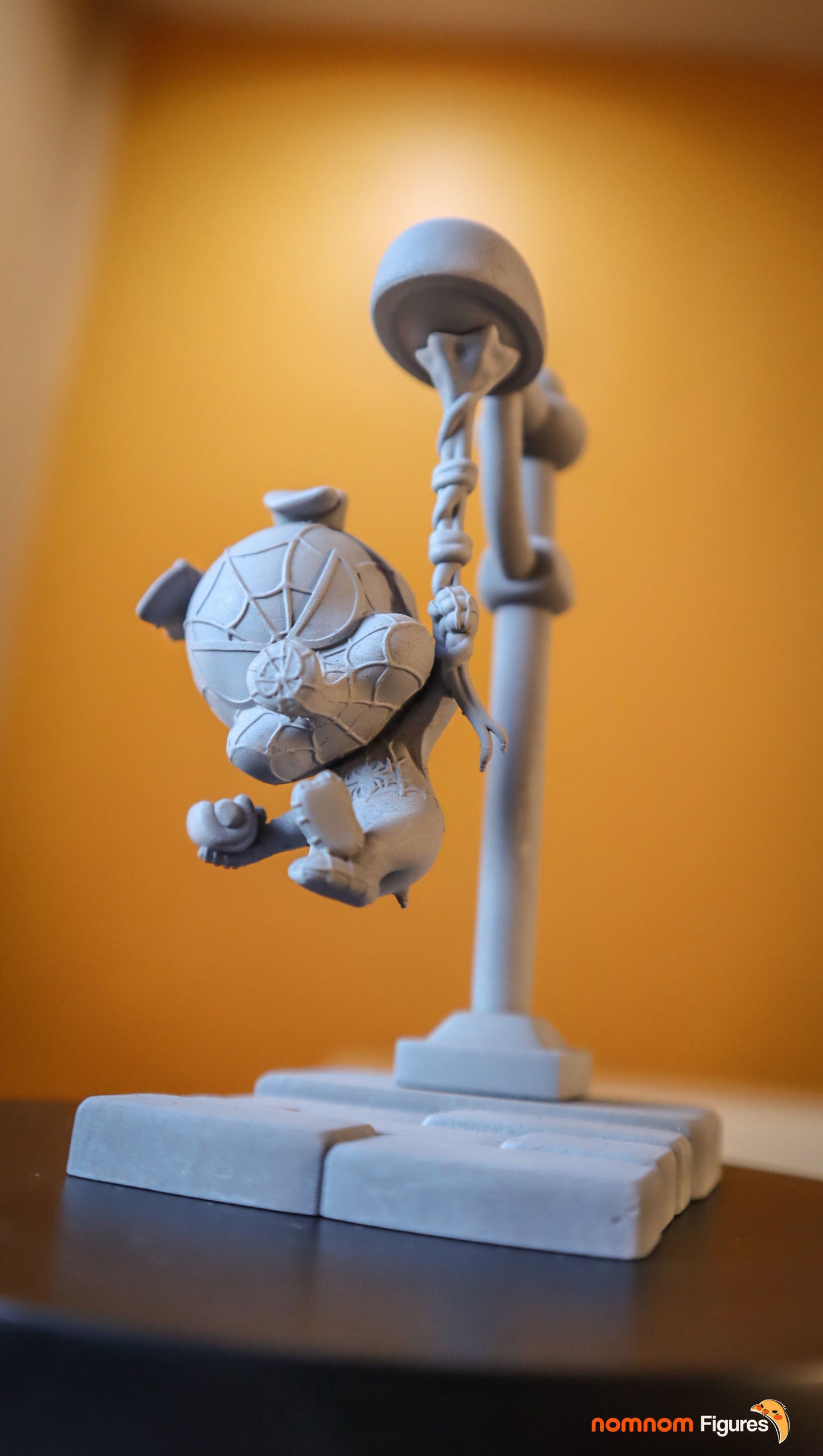 Chibi Spider-Ham | 4-Inch Unpainted Resin Model Kit | DIY Spider-Verse Peter Porker