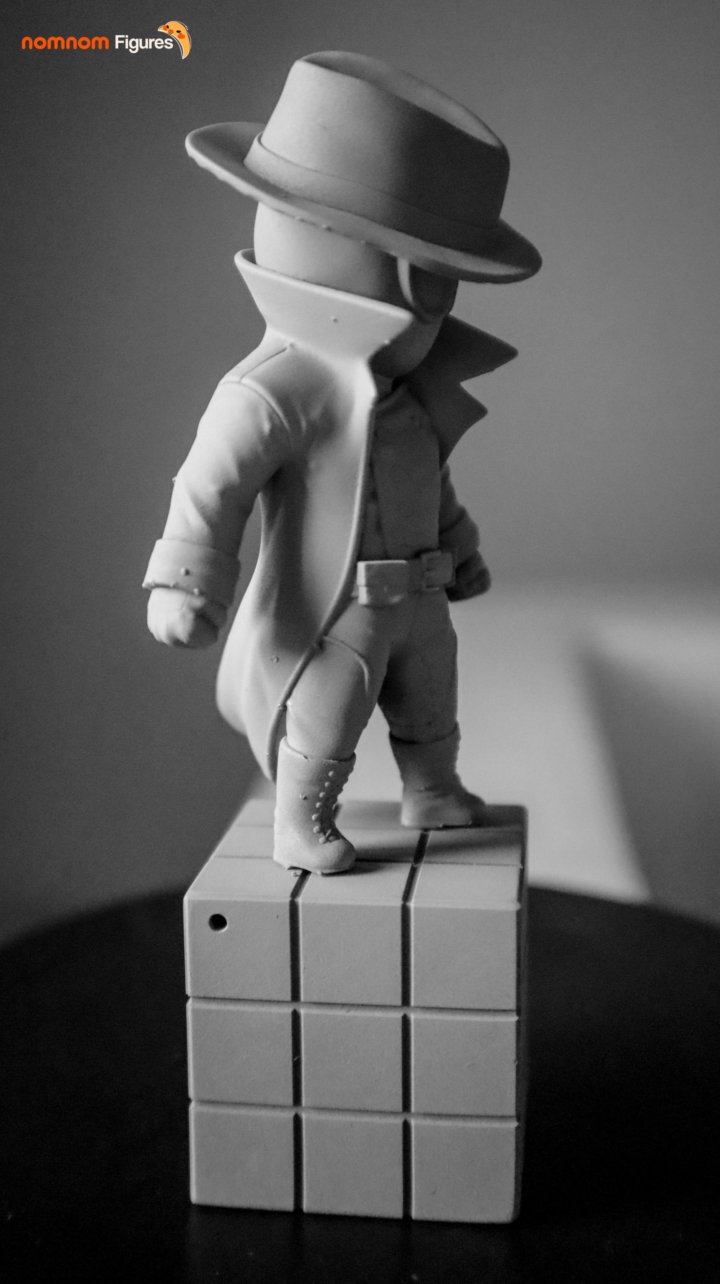 Chibi Spider-Man Noir | 2.5-Inch Resin Model Kit | DIY Spider-Verse