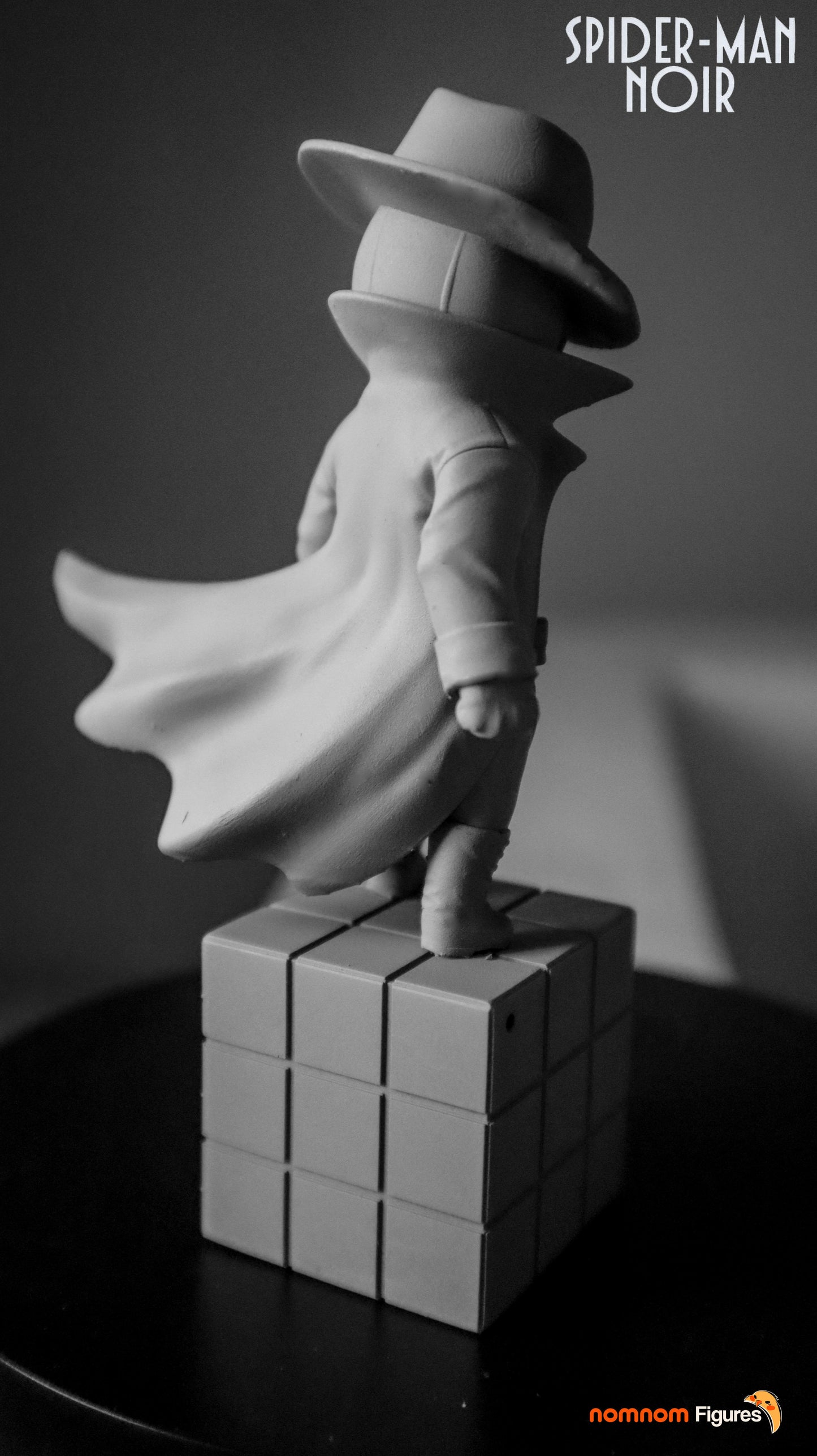 Chibi Spider-Man Noir | 2.5-Inch Resin Model Kit | DIY Spider-Verse