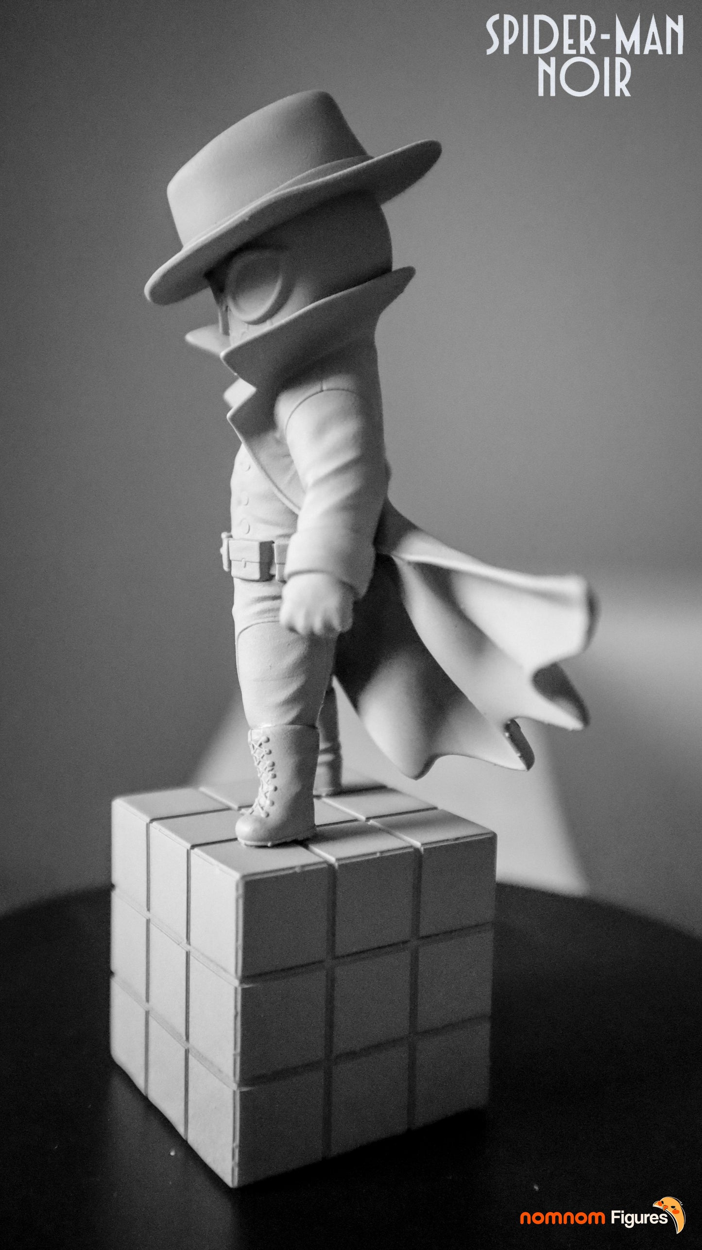 Chibi Spider-Man Noir | 2.5-Inch Resin Model Kit | DIY Spider-Verse