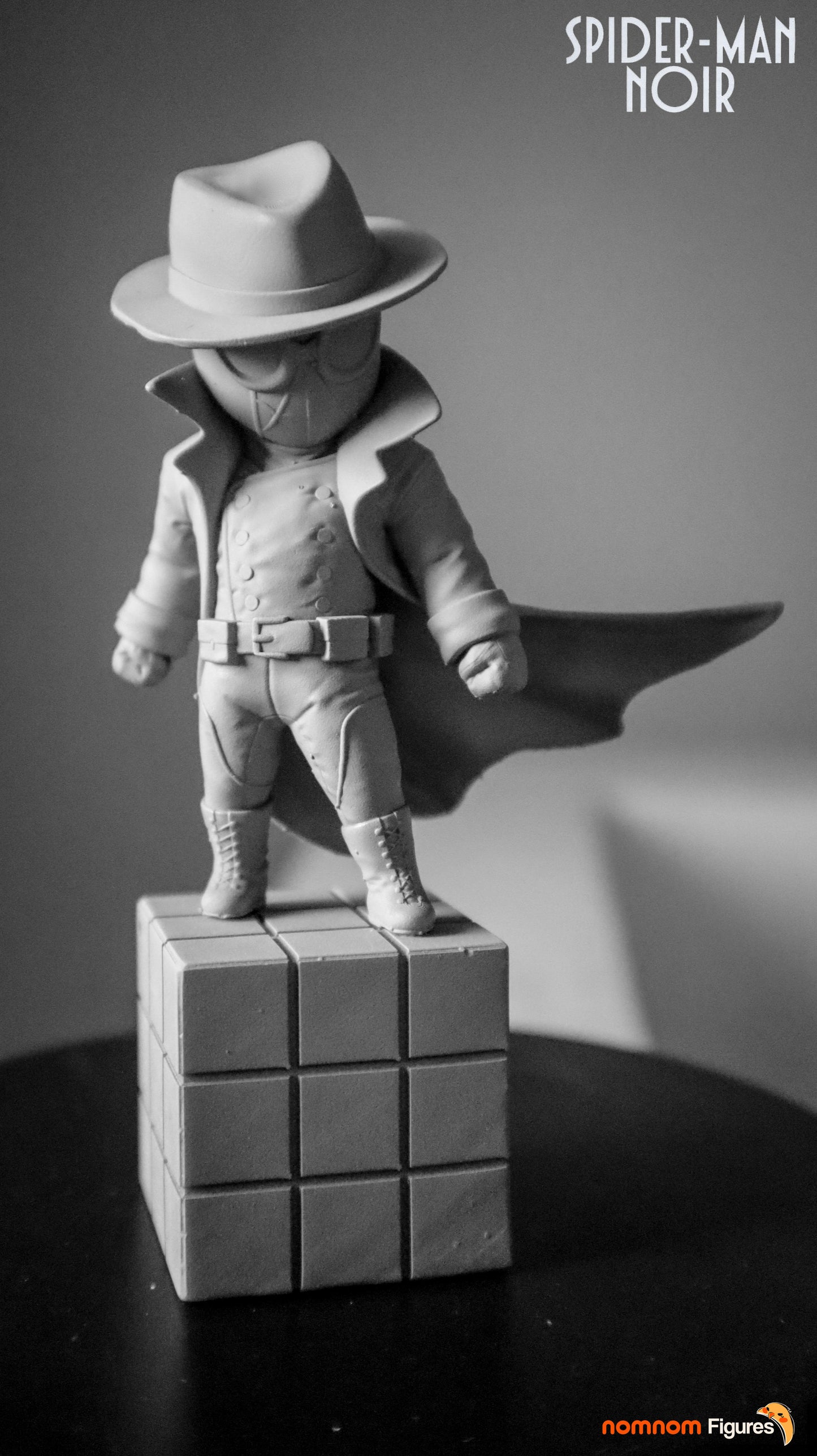 Chibi Spider-Man Noir | 2.5-Inch Resin Model Kit | DIY Spider-Verse