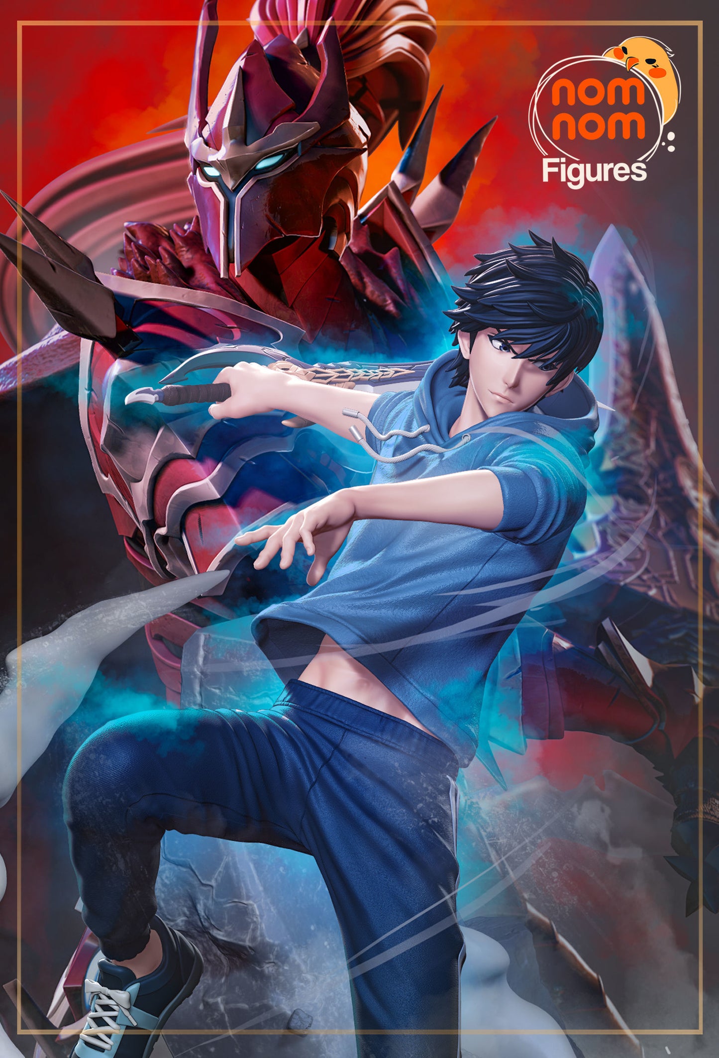 Sung Jin Woo & Beru | Resin Model or Bust Kit | DIY Solo Leveling Shadow Monarch and Elite Soldier