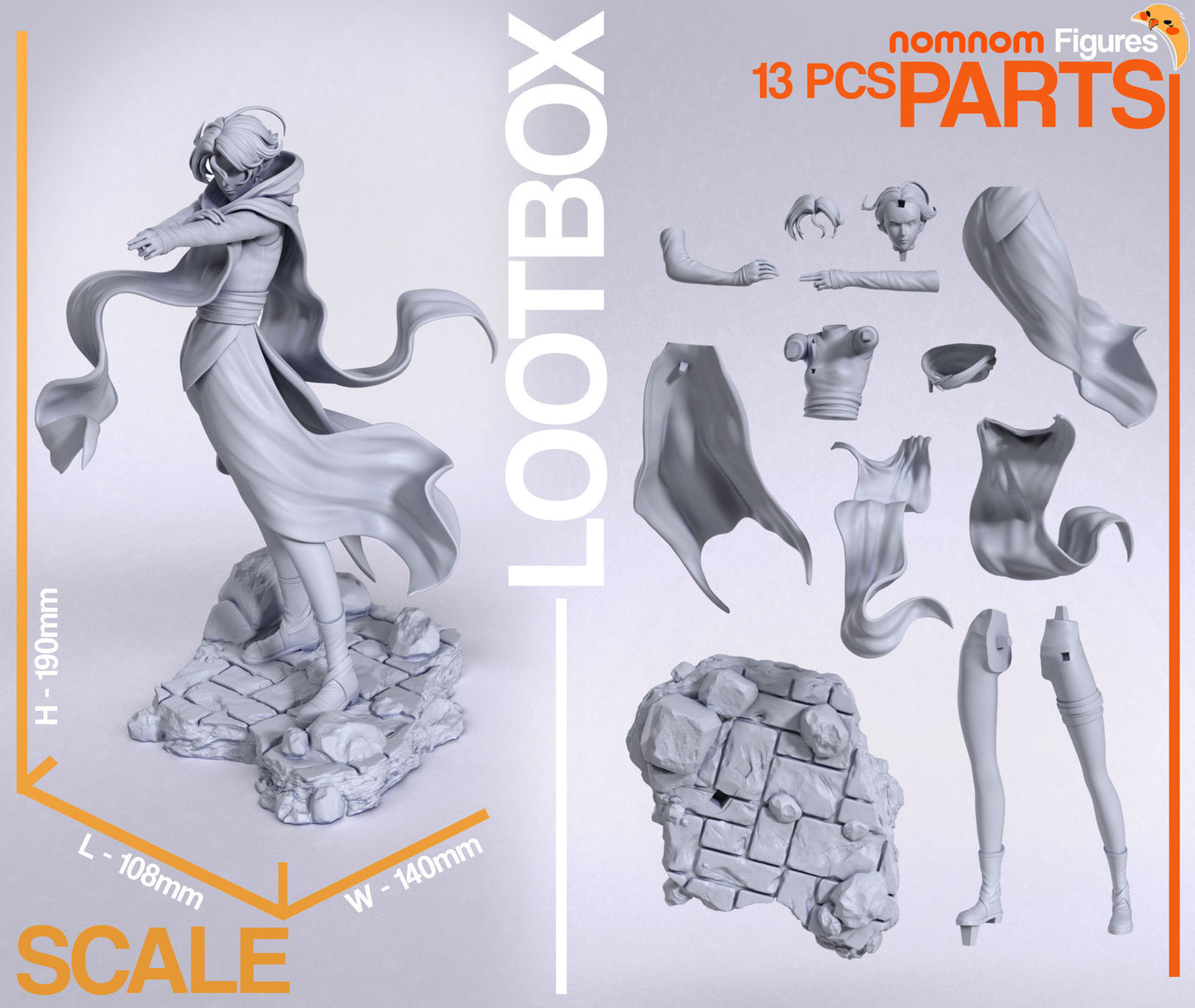 Sypha Belnades | 8-Inch Resin Model Kit | DIY Castlevania Sorceress