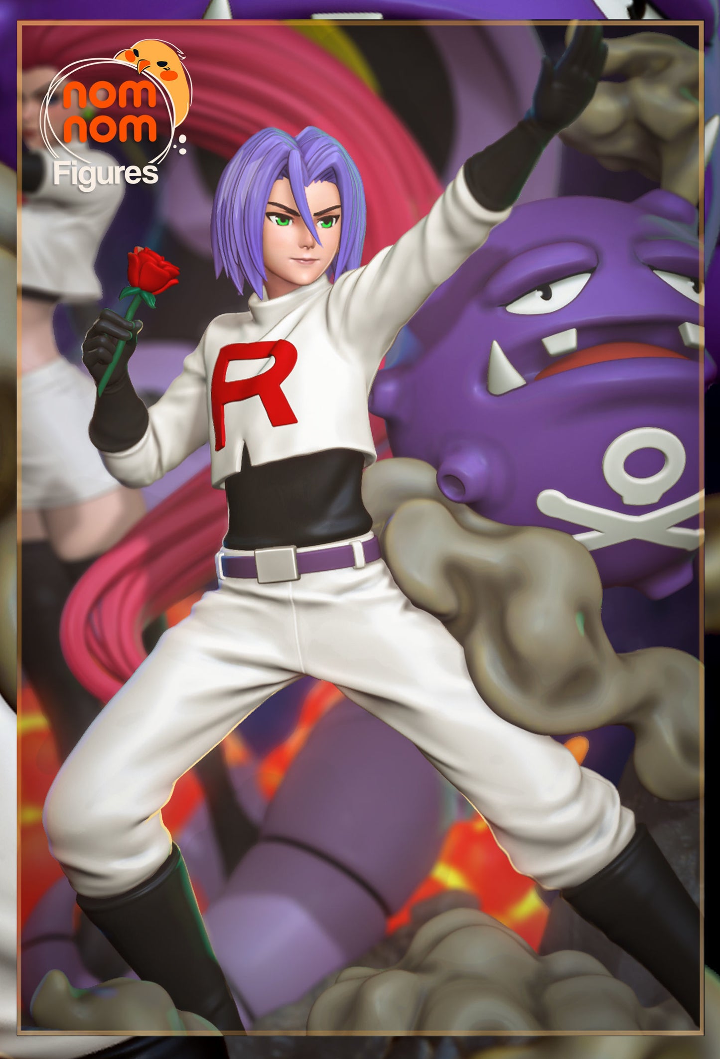 James | Resin Model or Bust Kit | DIY Pokemon Team Rocket Villain