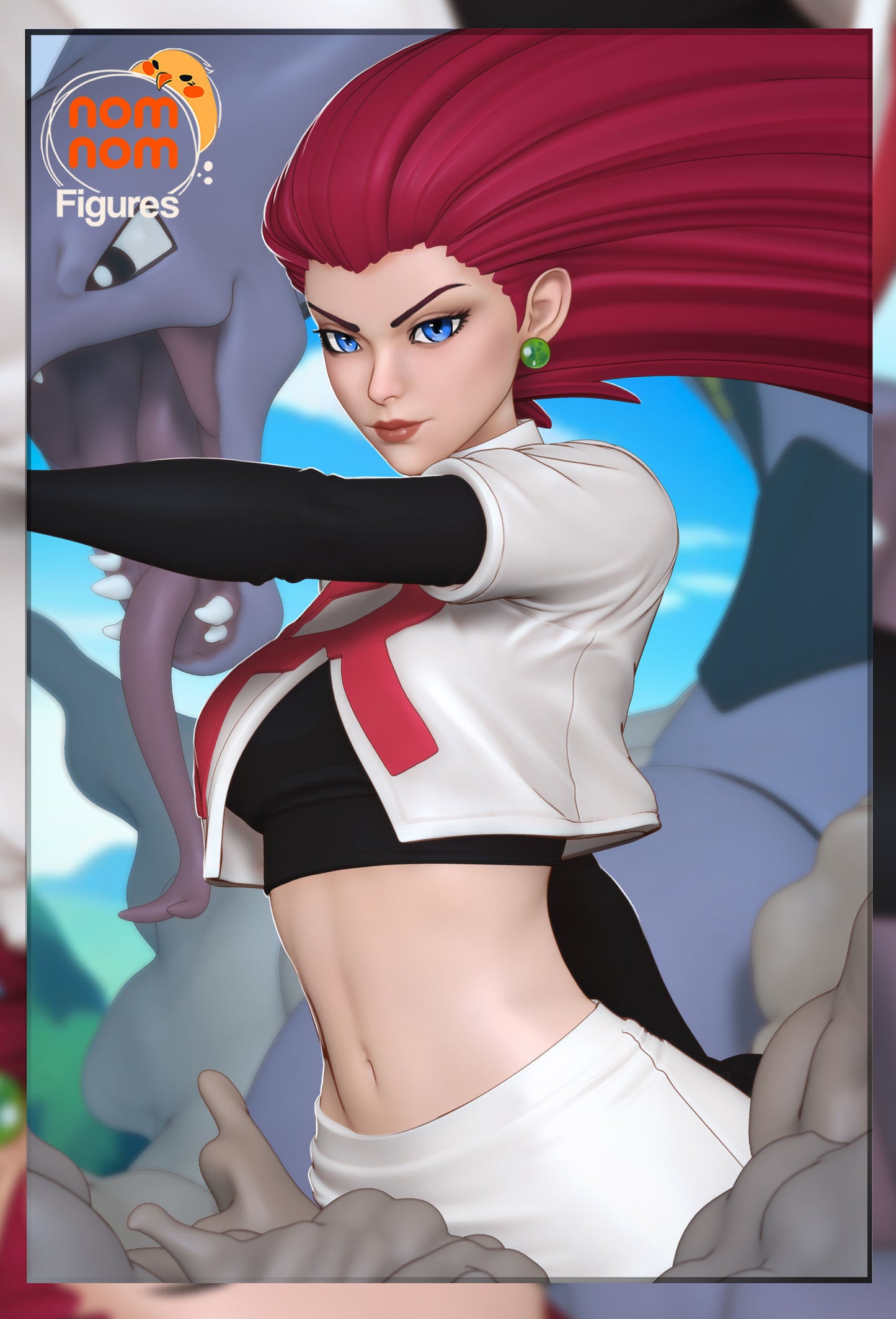Jessie | Resin Model or Bust Kit | DIY Pokemon Team Rocket Villain