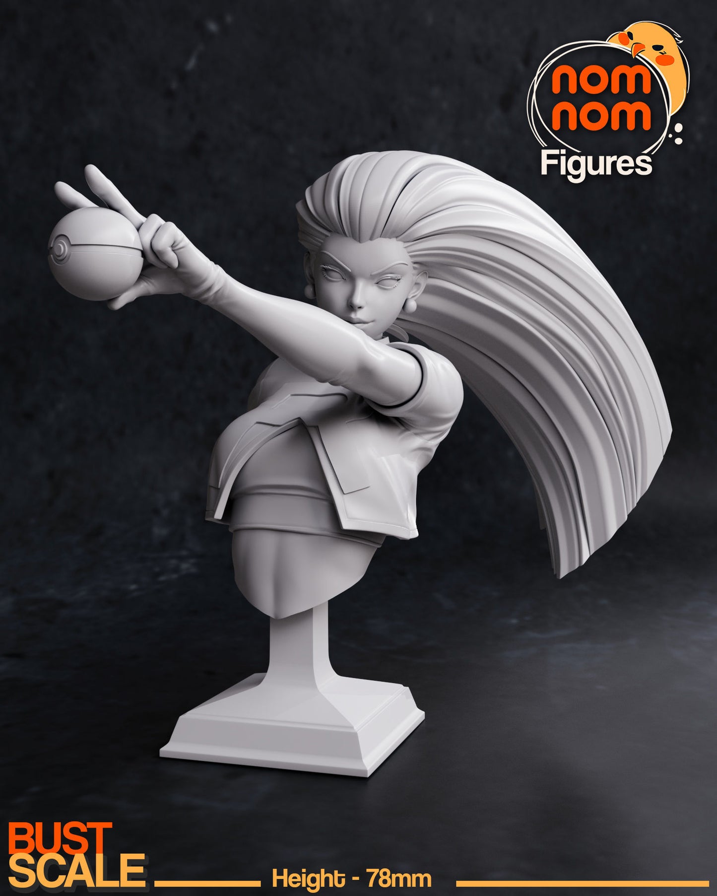 Jessie | Resin Model or Bust Kit | DIY Pokemon Team Rocket Villain