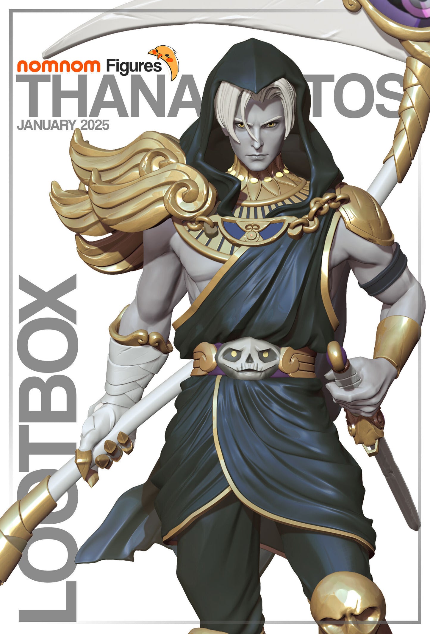 Thanatos | 9-Inch Resin Model Kit | DIY Hades God of Death