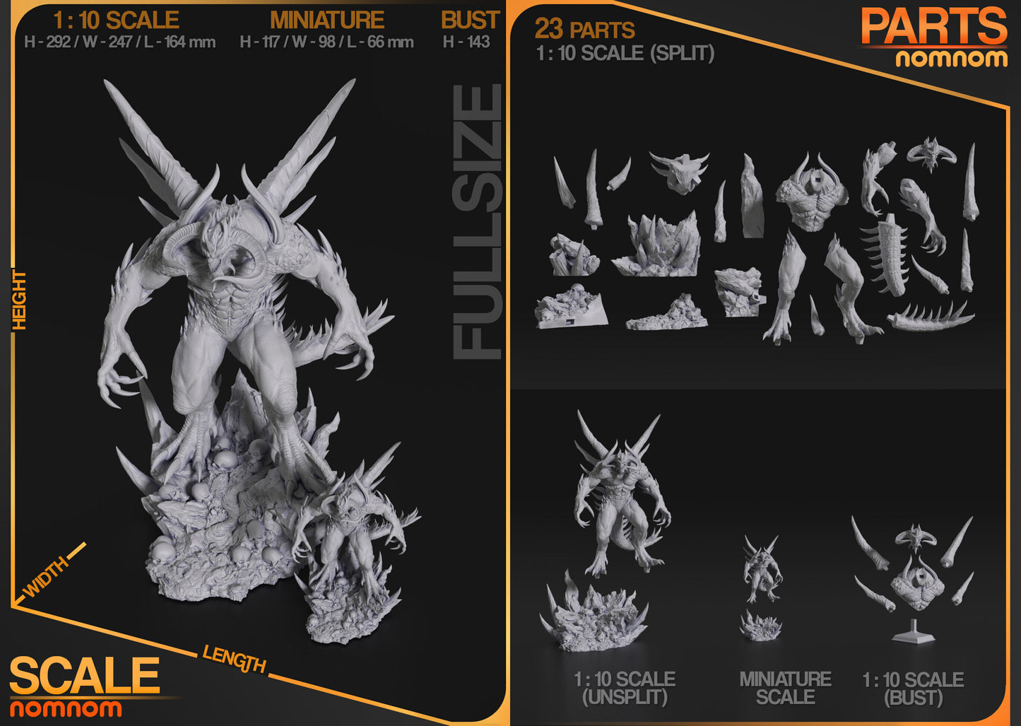 The Dark Lord | Resin Model or Bust Kit | Diablo Prime Evil