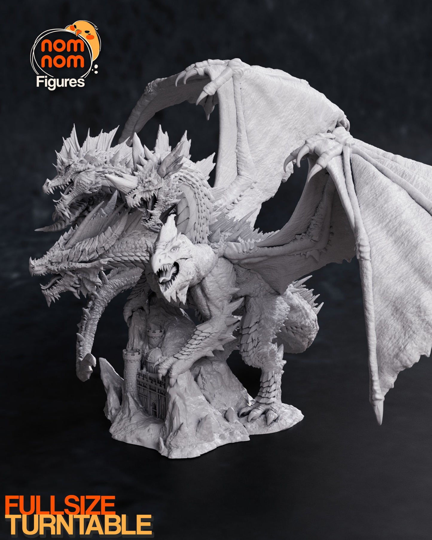Tiamat | 9.5-Inch Resin Model Kit | DIY Dungeons & Dragons Dragon Goddess