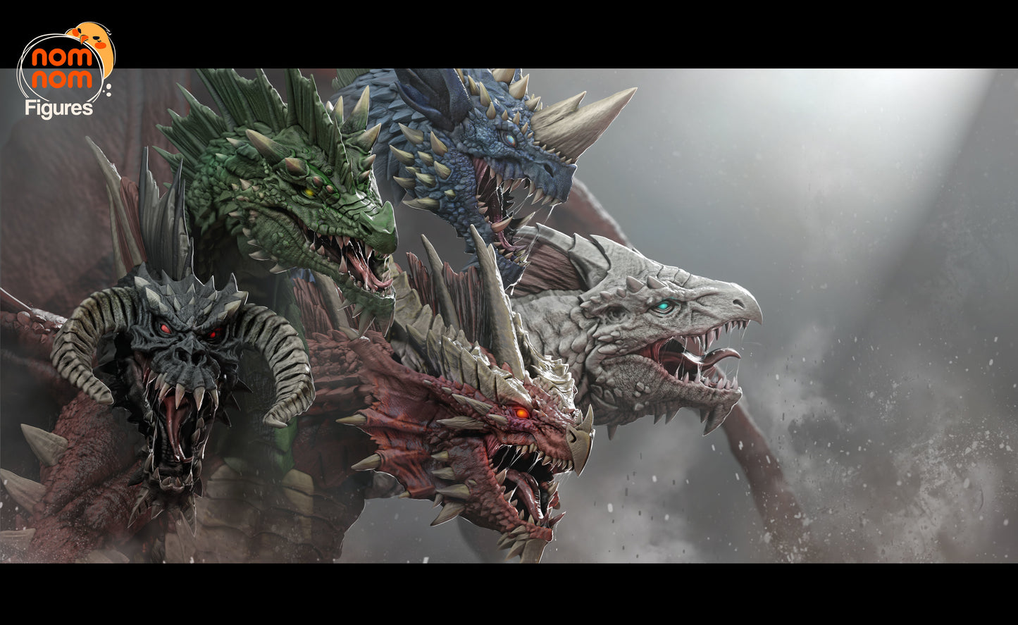 Tiamat | 9.5-Inch Resin Model Kit | DIY Dungeons & Dragons Dragon Goddess