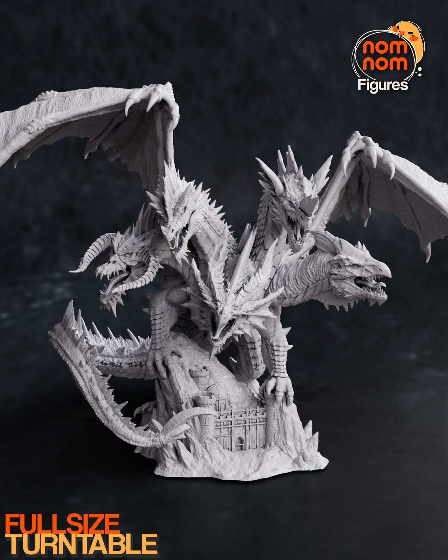 Tiamat | 9.5-Inch Resin Model Kit | DIY Dungeons & Dragons Dragon Goddess