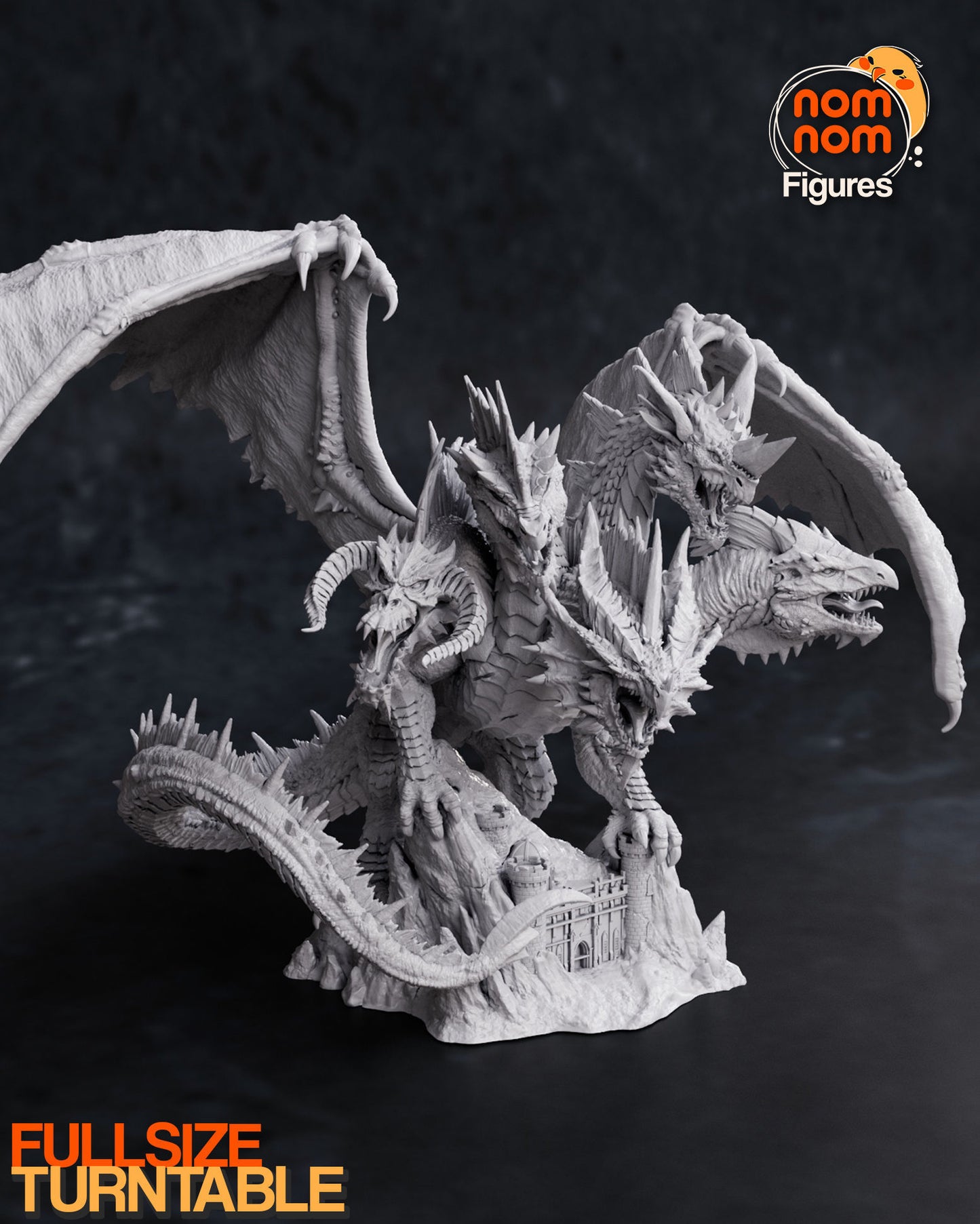 Tiamat | 9.5-Inch Resin Model Kit | DIY Dungeons & Dragons Dragon Goddess