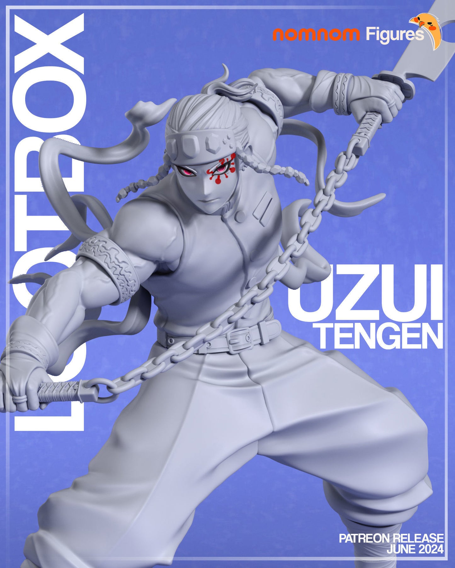 Uzui Tengen | 7.5-Inch Resin Model Kit | DIY Demon Slayer Sound Hashira