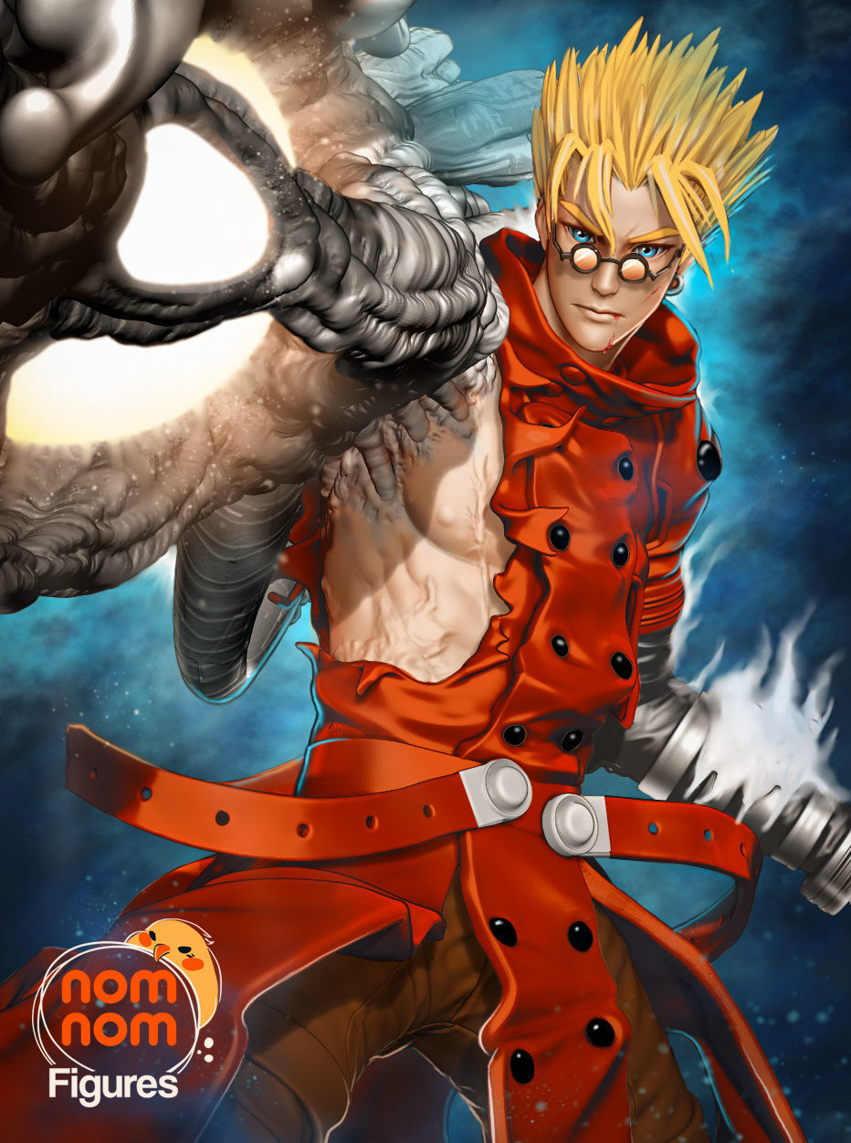 Vash the Stampede | 9-Inch Resin Model Kit | Trigun Angel Arm Transformation