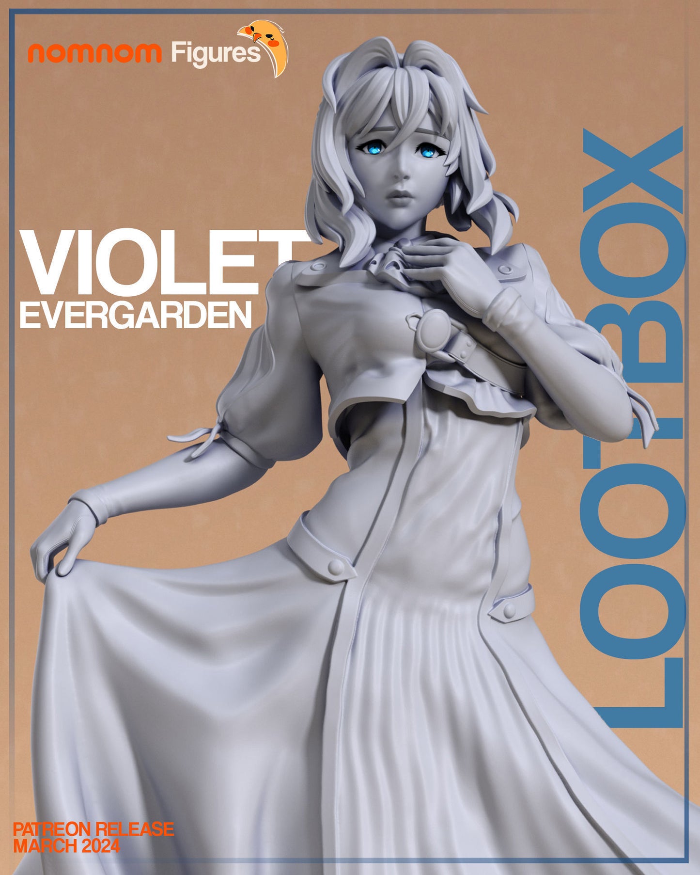 Violet Evergarden | 7.5-Inch Resin Model Kit | DIY Violet Evergarden Auto Memories Doll