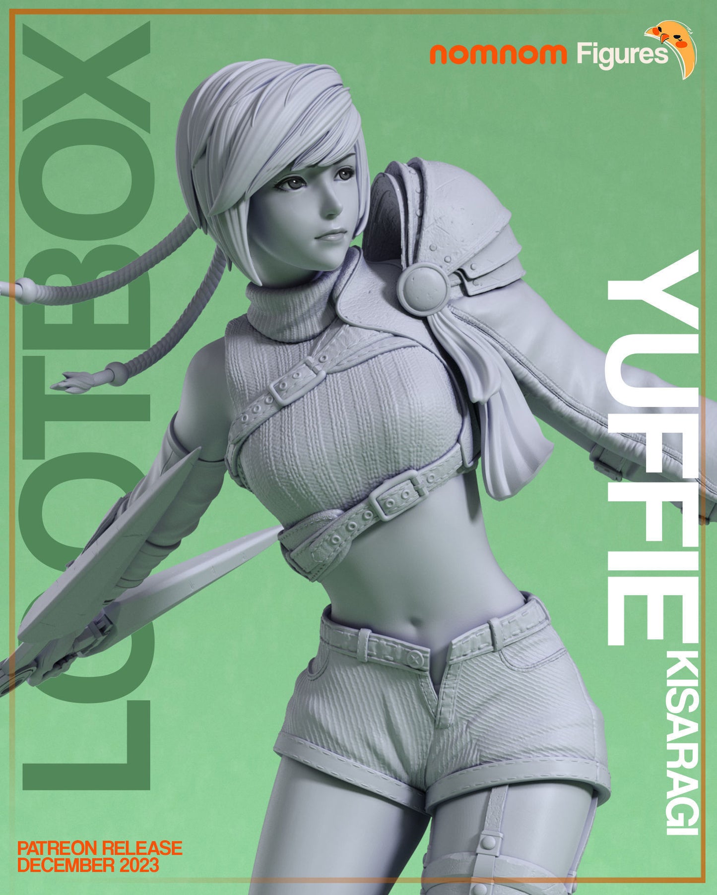 Yuffie Kisaragi | 7-Inch Resin Model Kit | DIY Final Fantasy VII Ninja Thief