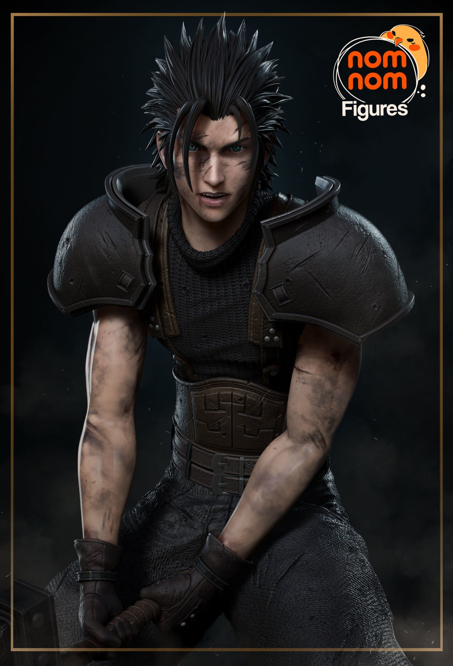 Zack Fair | Resin Model or Bust Kit | DIY Final Fantasy VII SOLDIER