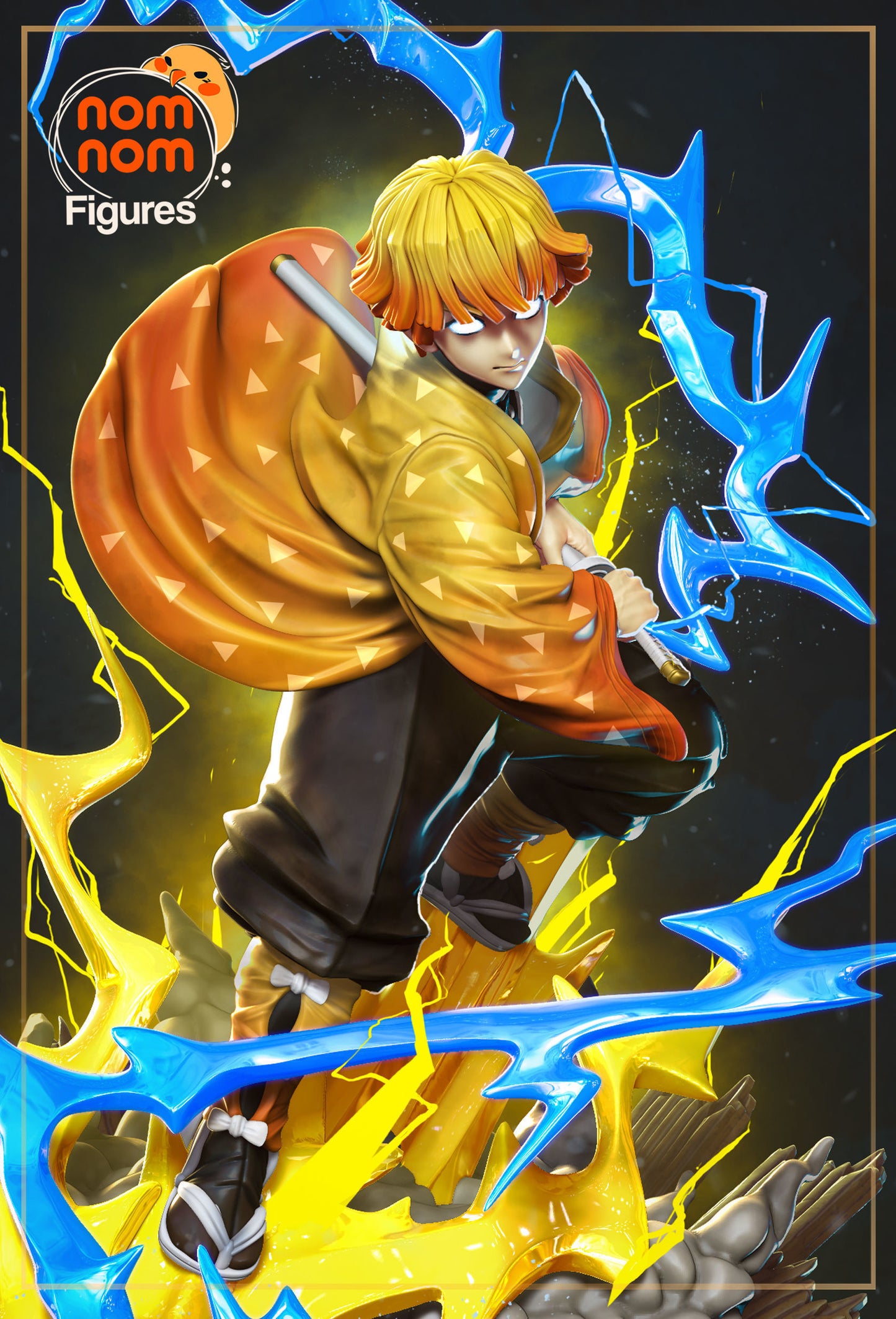 Zenitsu Agatsuma | Resin Model or Bust Kit | DIY Demon Slayer Thunder Breather